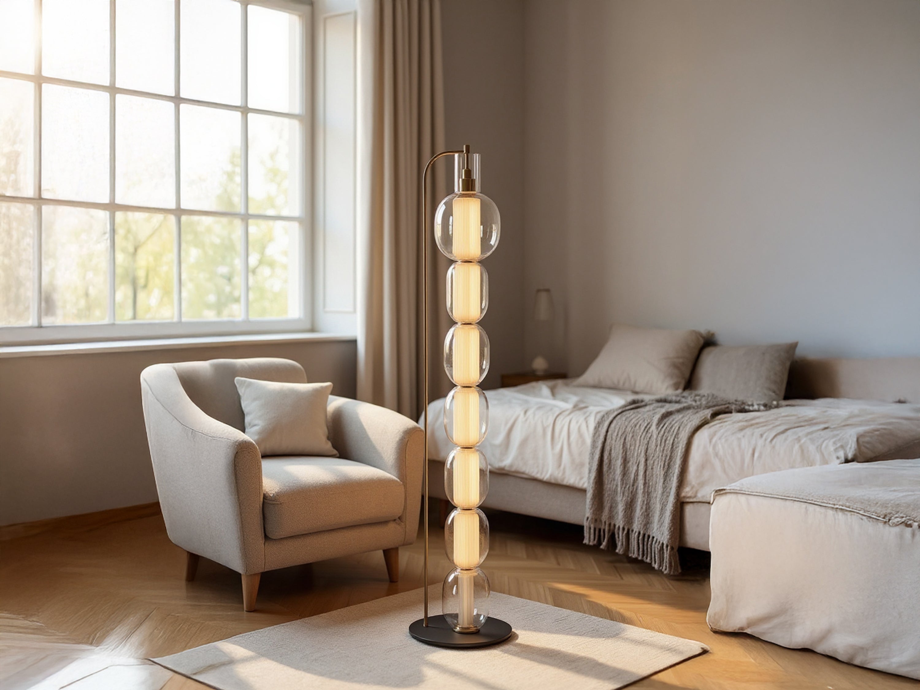 Customized Handmade Glass Floor Lamp